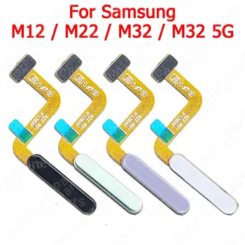  Сканер отпечатков пальцев Сканер отпечатков пальцев Клавиша возврата Сенсорное меню Гибкий кабель для Samsung Galaxy M12 M22 M32 5G Замена