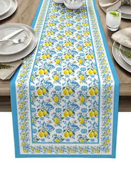 Средиземноморский лимонный цветок Украшение стола Домашний декор Украшение обеденного стола Декор стола