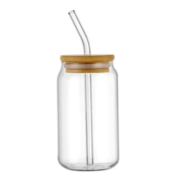  Стеклянные чашки с крышками и соломинками Портативная летняя прозрачная герметичная бутылка для воды в школьном офисе Рабочие знакомства