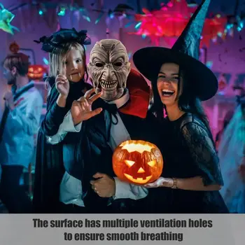 Страшные криперы Маска для лица Высококачественная мягкая маска на Хэллоуин Многоцелевые маски ужасов зомби для приключений на вечеринках