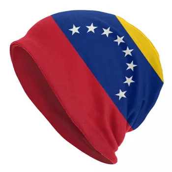 Флаг Венесуэлы Чепчик Шапка Вязаная Шапка Мужчины Женщины Мода Унисекс Взрослый Зима Теплые Skullies Шапочки