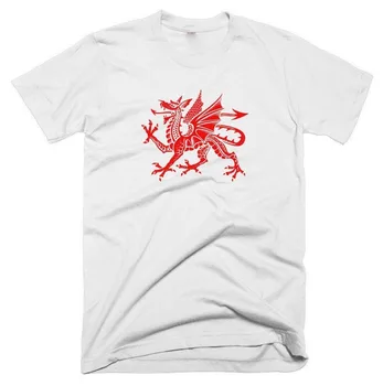 Футболка сборной Уэльса Футболка с изображением валлийского красного дракона