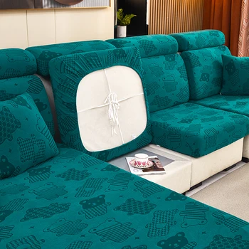 плюшевый чехол для дивана для обычного дивана L-образный диван чехлы для длинного чехла эластичный жаккардовый цветок украшение для дома