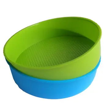  силиконовая форма для выпечки 26 см / 10 дюймов круглая форма для выпечки торта Синий и зеленый цвета случайны